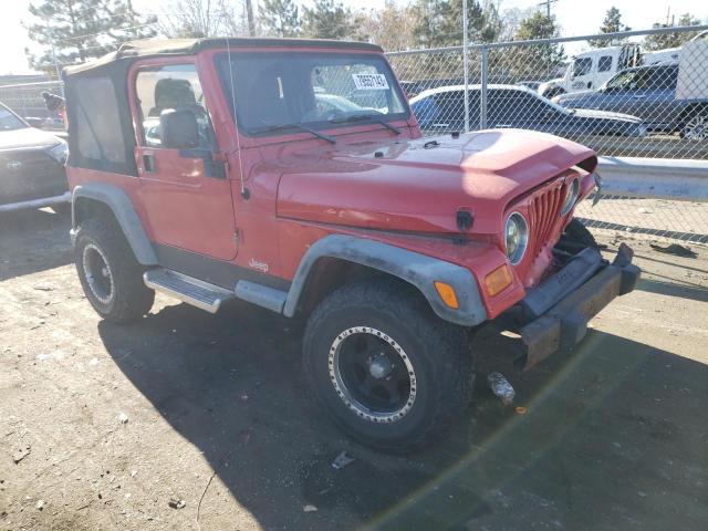 1J4FA39S64P789646 - 2004 JEEP WRANGLER X RED photo 4