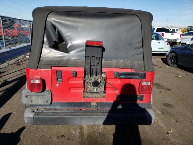 1J4FA39S64P789646 - 2004 JEEP WRANGLER X RED photo 6