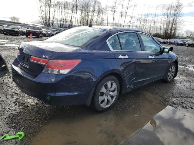 1HGCP3F83BA001021 - 2011 HONDA ACCORD EXL BLUE photo 3