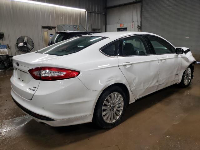 3FA6P0LU7GR345501 - 2016 FORD FUSION SE HYBRID WHITE photo 3