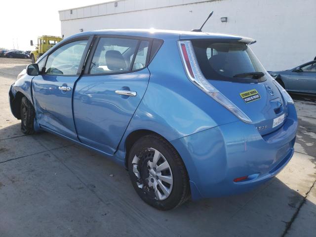 1N4AZ0CP2EC338630 - 2014 NISSAN LEAF S BLUE photo 2