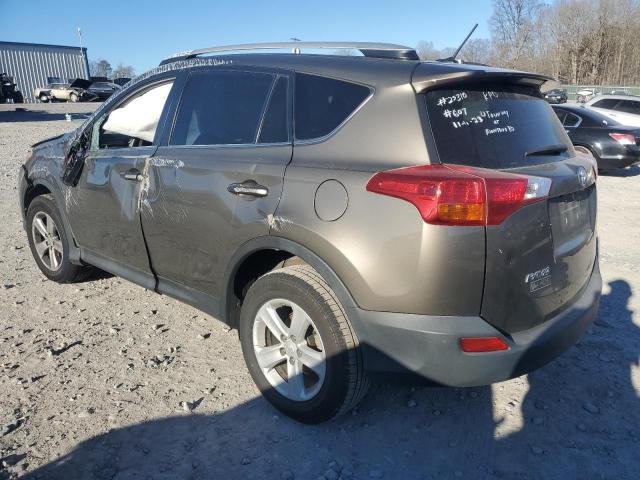 2T3WFREVXEW122093 - 2014 TOYOTA RAV4 XLE CHARCOAL photo 2