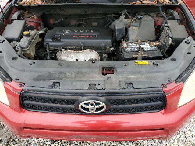 JTMZD33V265030908 - 2006 TOYOTA RAV4 RED photo 11