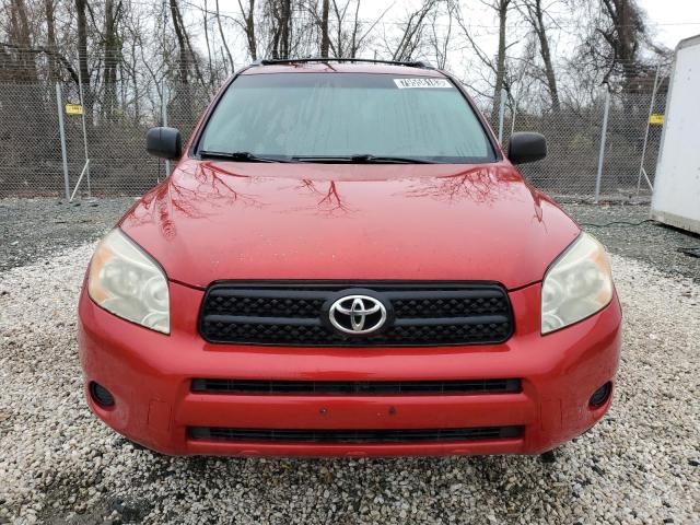 JTMZD33V265030908 - 2006 TOYOTA RAV4 RED photo 5