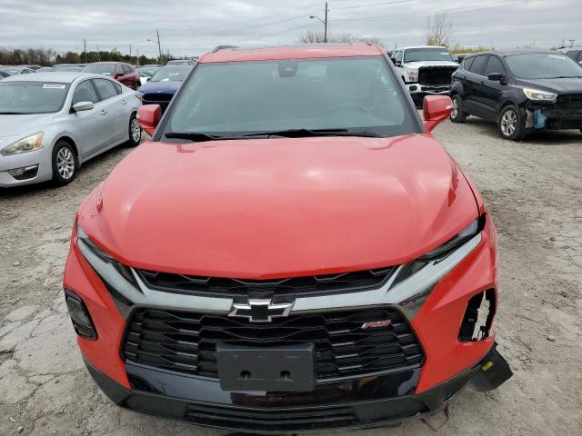 3GNKBERS1NS235535 - 2022 CHEVROLET BLAZER RS RED photo 5