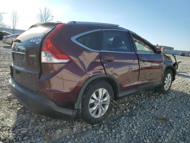 5J6RM4H72EL014650 - 2014 HONDA CR-V EXL MAROON photo 3