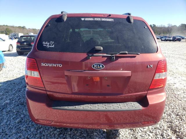 KNDJC735695873084 - 2009 KIA SORENTO LX BURGUNDY photo 6