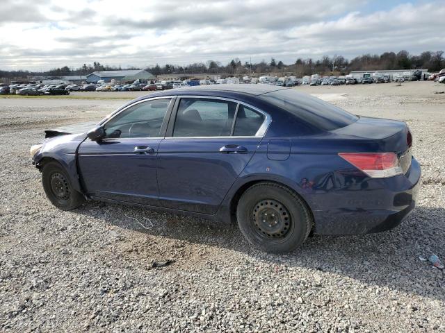 JHMCP26389C013479 - 2009 HONDA ACCORD LX BLUE photo 2