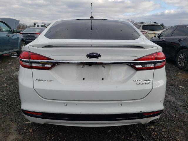 3FA6P0RU2JR247782 - 2018 FORD FUSION TITANIUM/PLATINUM HEV WHITE photo 6