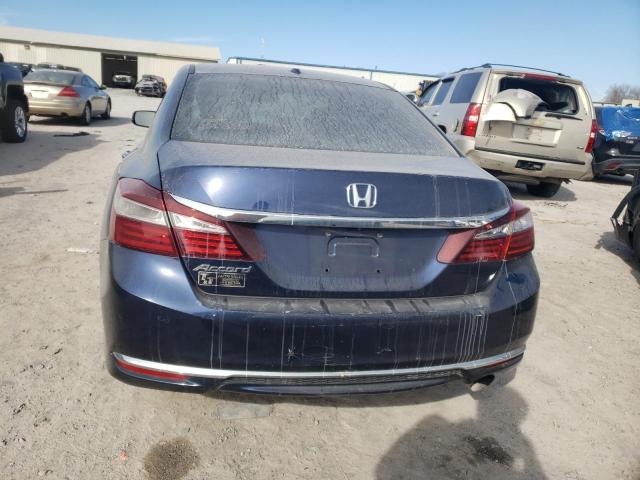 1HGCR2F99GA039938 - 2016 HONDA ACCORD EXL BLUE photo 6