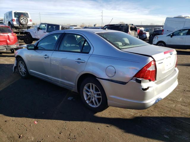 3FAHP0GA9BR290423 - 2011 FORD FUSION S SILVER photo 2