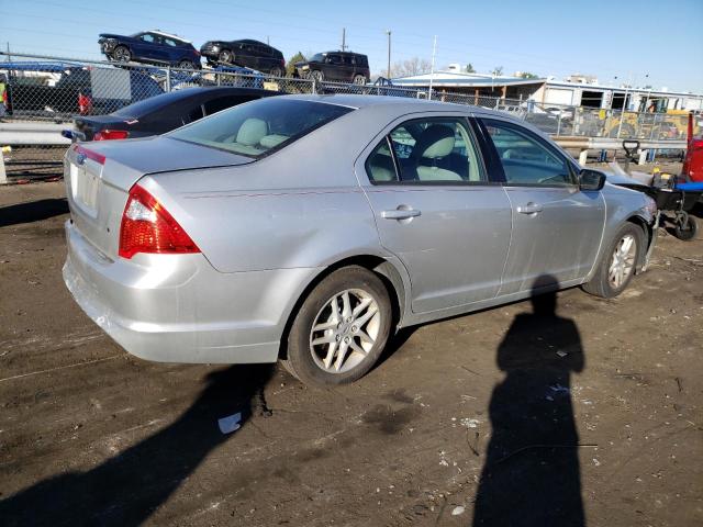 3FAHP0GA9BR290423 - 2011 FORD FUSION S SILVER photo 3