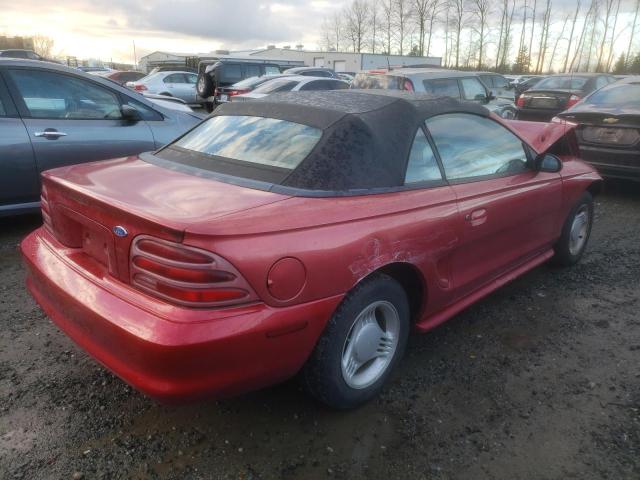 1FALP4441RF121200 - 1994 FORD MUSTANG RED photo 3