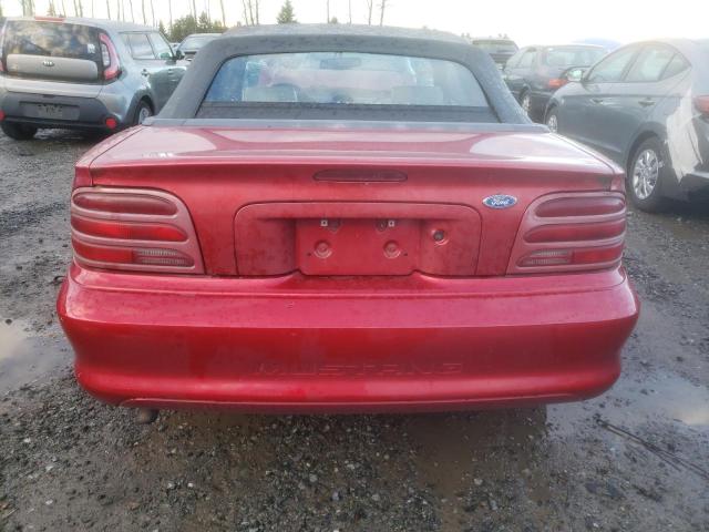 1FALP4441RF121200 - 1994 FORD MUSTANG RED photo 6