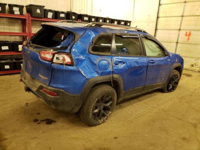 1C4PJMBX1JD576459 - 2018 JEEP CHEROKEE TRAILHAWK BLUE photo 3