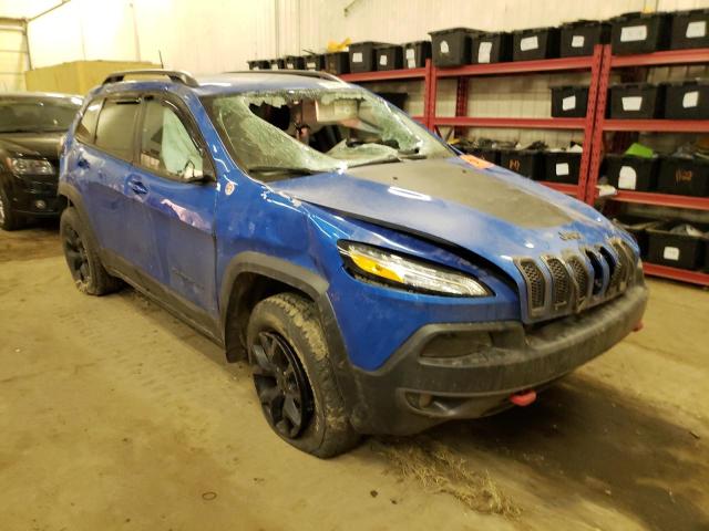 1C4PJMBX1JD576459 - 2018 JEEP CHEROKEE TRAILHAWK BLUE photo 4