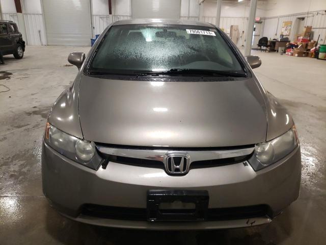 2HGFA16577H505704 - 2007 HONDA CIVIC LX GRAY photo 5