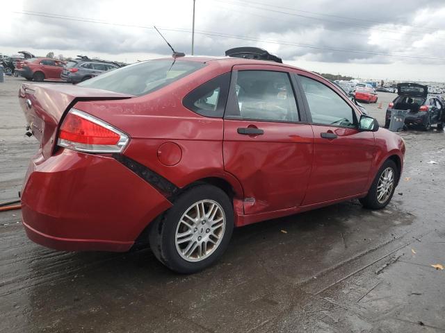 1FAHP3FN0AW203073 - 2010 FORD FOCUS SE RED photo 3