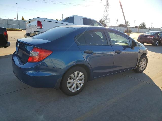 2HGFB2F23CH502589 - 2012 HONDA CIVIC DX BLUE photo 3