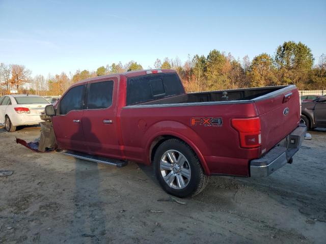 1FTFW1EG9JFB52698 - 2018 FORD F150 SUPERCREW RED photo 2