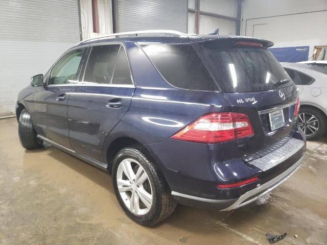 4JGDA5HB6EA284460 - 2014 MERCEDES-BENZ ML 350 4MATIC BLUE photo 2