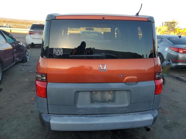 5J6YH27683L048876 - 2003 HONDA ELEMENT EX ORANGE photo 6