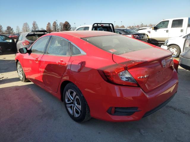 2HGFC2F53HH519682 - 2017 HONDA CIVIC LX RED photo 2