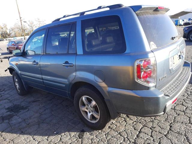 5FNYF287X7B043741 - 2007 HONDA PILOT EXL BLUE photo 2