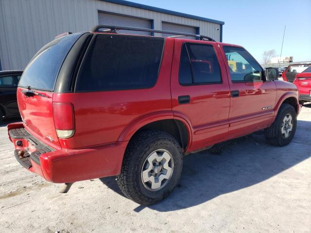 1GNDT13X74K128874 - 2004 CHEVROLET BLAZER RED photo 3