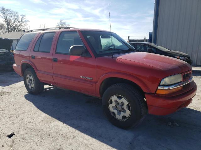 1GNDT13X74K128874 - 2004 CHEVROLET BLAZER RED photo 4