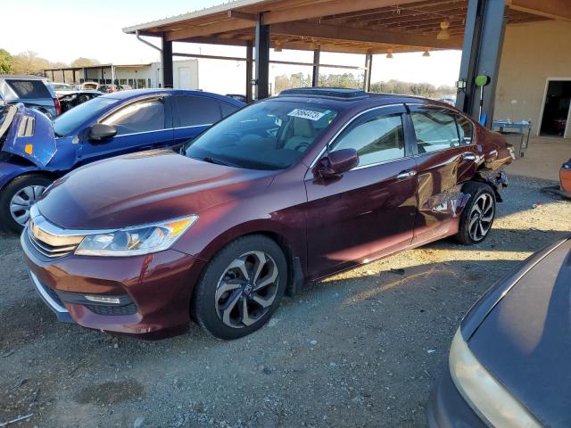 1HGCR2F80GA155214 - 2016 HONDA ACCORD EXL MAROON photo 1