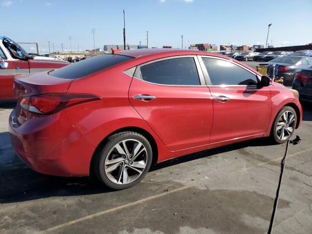 KMHDH4AE1EU177177 - 2014 HYUNDAI ELANTRA SE RED photo 3