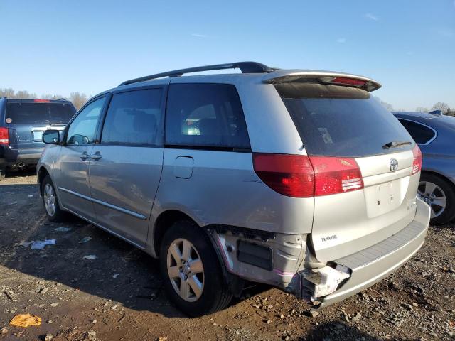 5TDZA23CX4S178751 - 2004 TOYOTA SIENNA CE SILVER photo 2