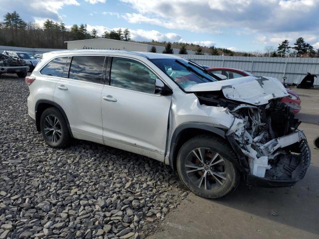 5TDJKRFH1GS254727 - 2016 TOYOTA HIGHLANDER XLE WHITE photo 4