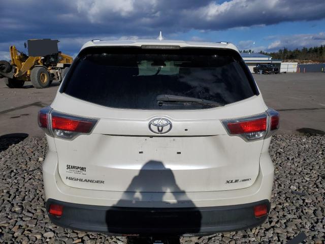 5TDJKRFH1GS254727 - 2016 TOYOTA HIGHLANDER XLE WHITE photo 6