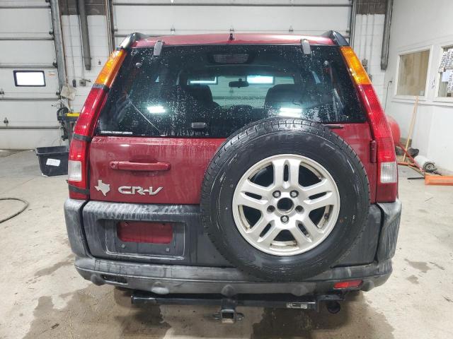 JHLRD78804C002658 - 2004 HONDA CR-V EX RED photo 6