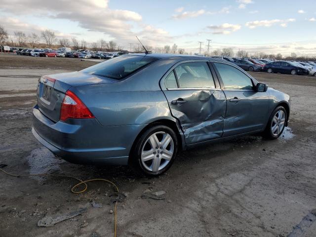 3FAHP0HA3BR201878 - 2011 FORD FUSION SE TEAL photo 3