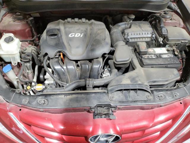 5NPEB4AC0CH451856 - 2012 HYUNDAI SONATA GLS MAROON photo 11