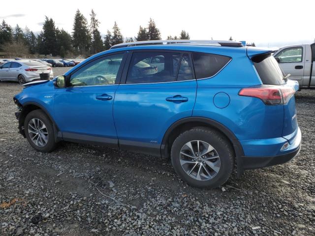 JTMRJREV9GD012289 - 2016 TOYOTA RAV4 HV XLE BLUE photo 2