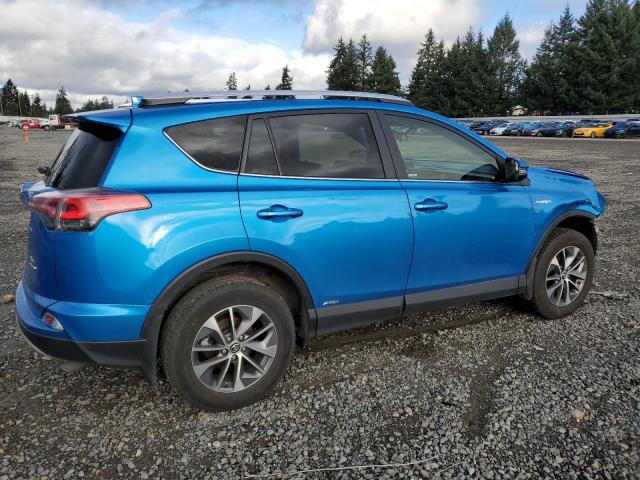 JTMRJREV9GD012289 - 2016 TOYOTA RAV4 HV XLE BLUE photo 3