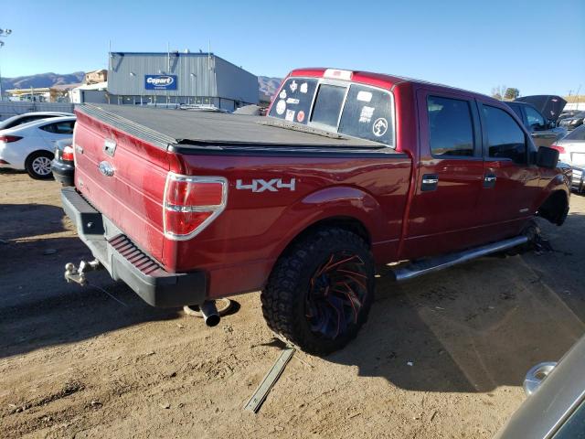 1FTFW1ET8EFA11480 - 2014 FORD F150 SUPERCREW RED photo 3