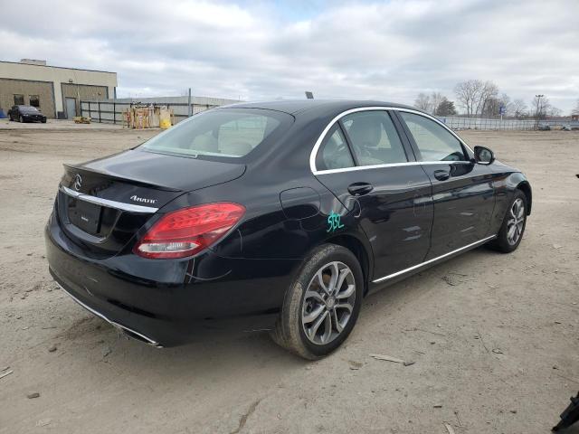 55SWF4KB2GU146912 - 2016 MERCEDES-BENZ C 300 4MATIC BLACK photo 3