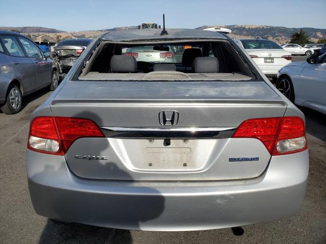 JHMFA36219S003796 - 2009 HONDA CIVIC HYBRID SILVER photo 6