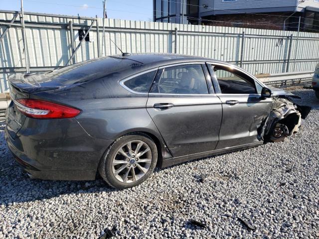 3FA6P0SU4HR308716 - 2017 FORD FUSION TITANIUM PHEV GRAY photo 3