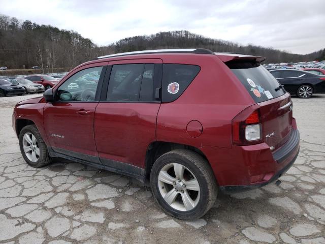 1C4NJDBB4ED841196 - 2014 JEEP COMPASS SPORT MAROON photo 2