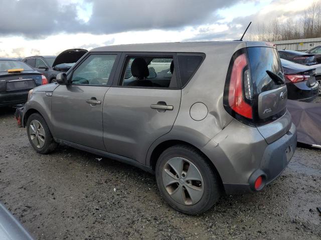 KNDJN2A24F7219433 - 2015 KIA SOUL GRAY photo 2