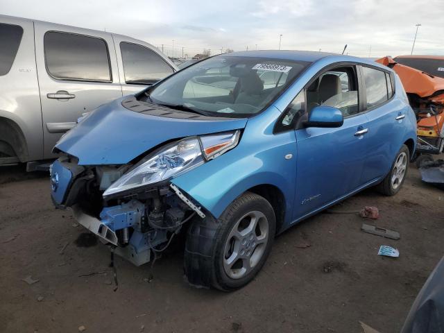 JN1AZ0CP4CT020535 - 2012 NISSAN LEAF SV BLUE photo 1