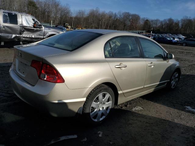 1HGFA16578L046551 - 2008 HONDA CIVIC LX TAN photo 3