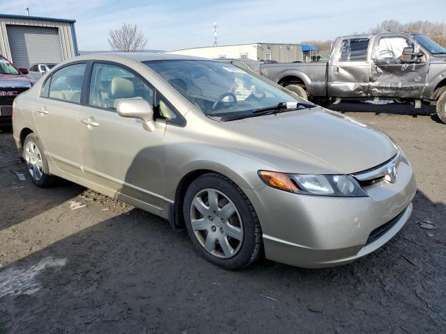 1HGFA16578L046551 - 2008 HONDA CIVIC LX TAN photo 4