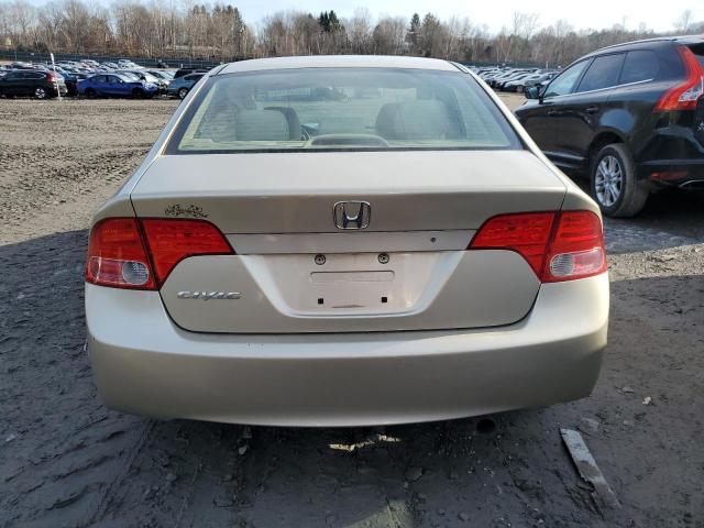 1HGFA16578L046551 - 2008 HONDA CIVIC LX TAN photo 6